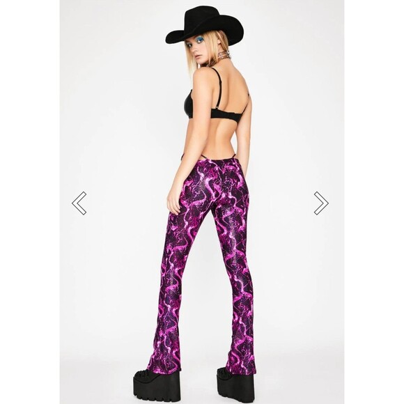 Sweet Blazing Desire G-S Pants Size Small Dolls Kill LA Lux - Picture 12 of 12